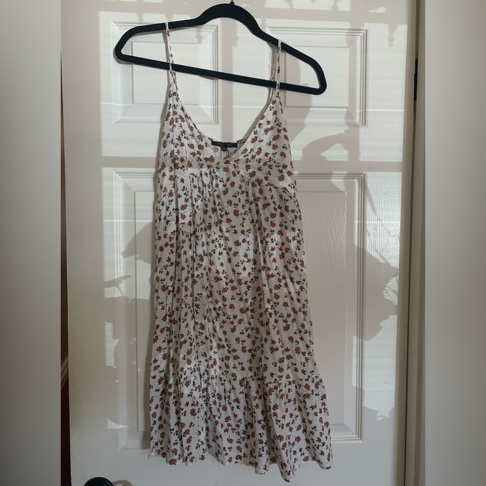 White floral dress